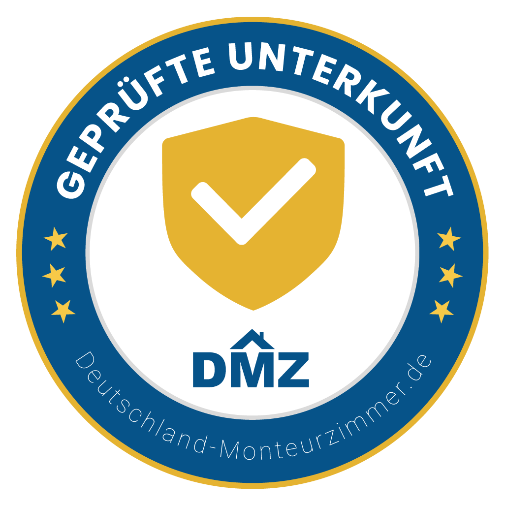 Siegel von DMZ.de - Wir sind eine geprüfte Unterkunft